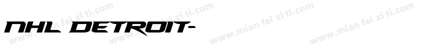 NHL Detroit字体转换